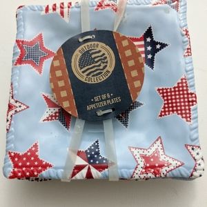 Appertizer Melamine square 6 plates Stars